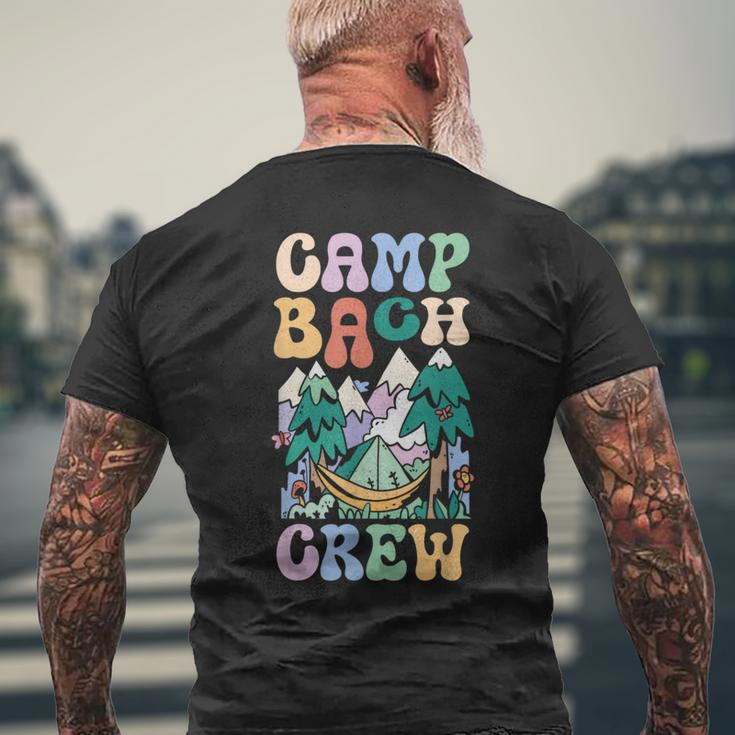 Camping Bridal Party Camp Bachelorette Camp Bach Crew Men's T-shirt Back Print Gifts for Old Men
