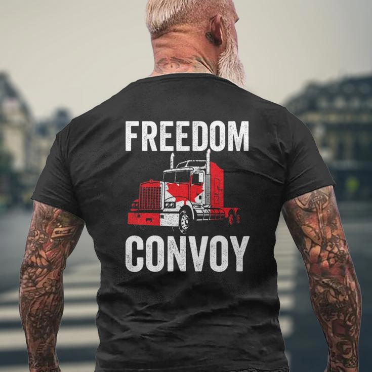 Canada Freedom Convoy 2022 Fringe Minority Mens Back Print T-shirt Gifts for Old Men
