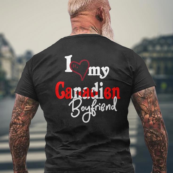 Canada I Love Canadien Boyfriend Couple Matching Men's T-shirt Back Print Gifts for Old Men