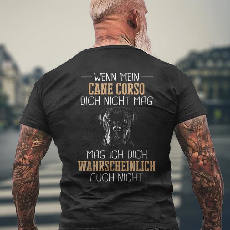 Cane Corso Italiano Dog S T-Shirt mit Rückendruck Geschenke für alte Männer