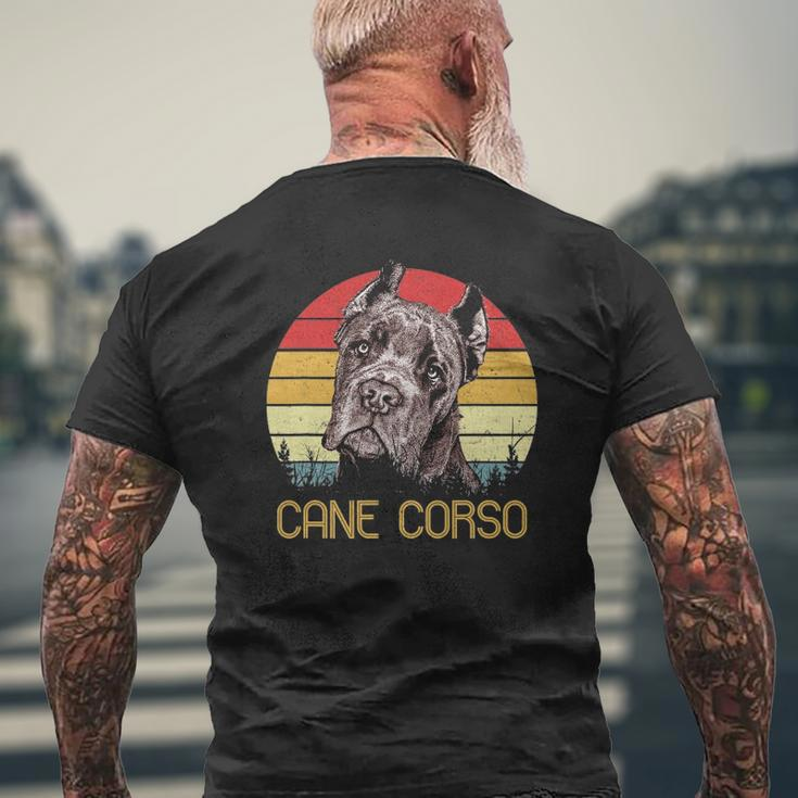Cane Corso Retro Vintage Cane Corso Mens Back Print T-shirt Gifts for Old Men