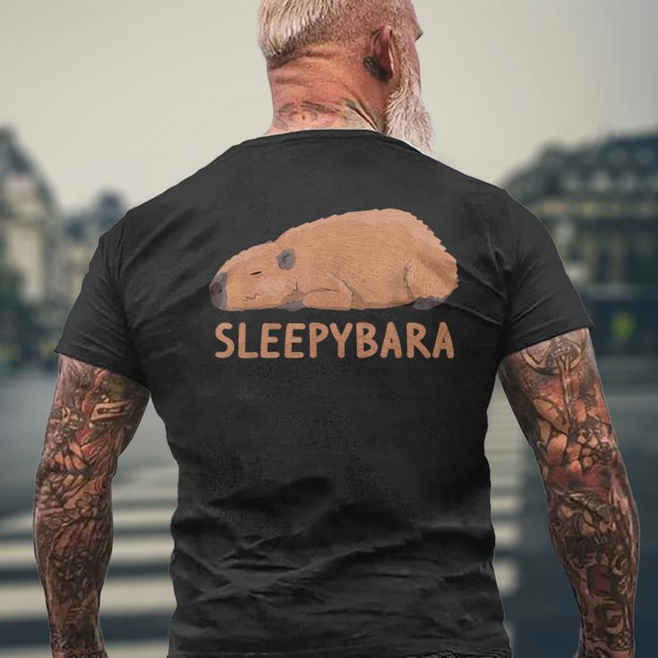 Capybara Sleepybara Sleep Capybara T-Shirt mit Rückendruck Geschenke für alte Männer