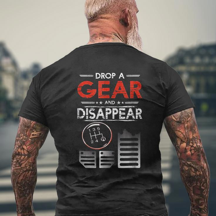 Car Car Guys Drop A Gear And Disappear Mens Back Print T-shirt Gifts for Old Men
