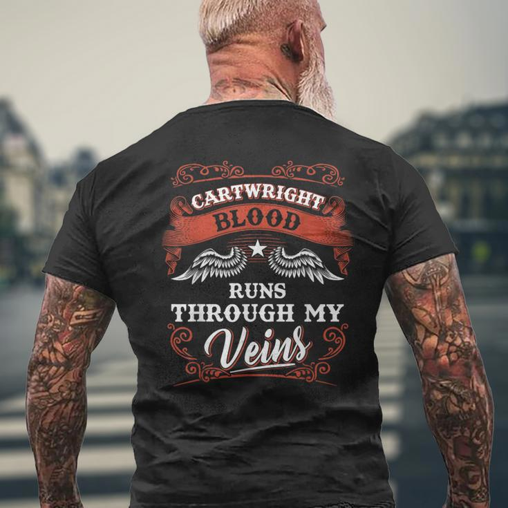 Cartwright Blood Runs Through My Veins Youth Kid 2K3td Men's T-shirt Back Print Gifts for Old Men