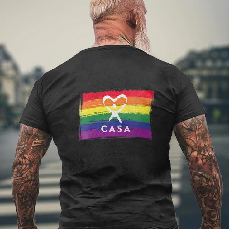 Casa Court Appointed Special Advocates Mens Back Print T-shirt Gifts for Old Men
