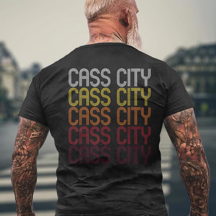 Cass City Mi Vintage Style Michigan Men's T-shirt Back Print Gifts for Old Men