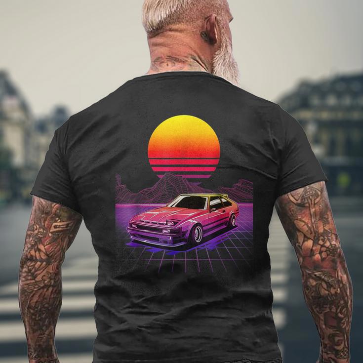 Celica Outrun Synthwave Vaporwave Aesthetic 80'S Retro Men's T-shirt Back Print Gifts for Old Men