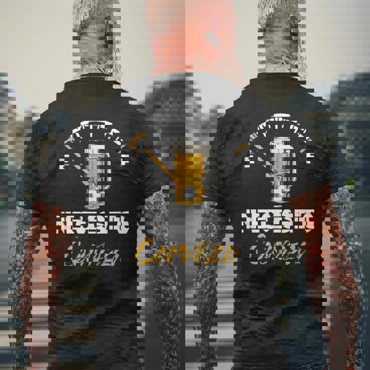 Cerveza Mexicana Necesito Cerveza Refranes Geniales Y Divertidos Camiseta Hombre Estampado Espalda Regalos para ancianos