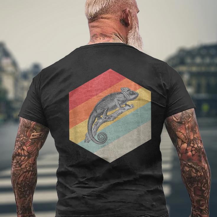 Chameleon Chameleon Retrointage Lizard T-Shirt mit Rückendruck Geschenke für alte Männer