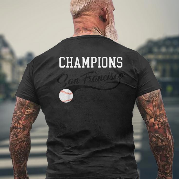 Champions San Francisco Baseball Fan Retro Vintage Graphic Men's T-shirt Back Print Gifts for Old Men