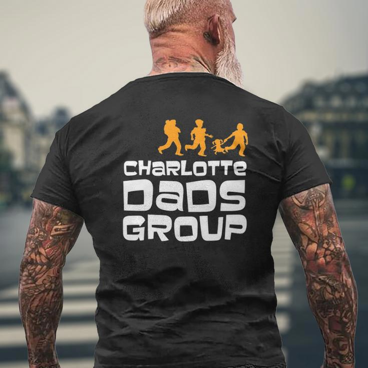 Charlotte Dads Group Father Day Mens Back Print T-shirt Gifts for Old Men
