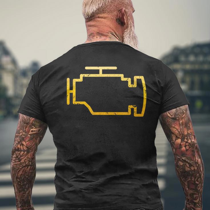 Check Engine Light Mechanic Car Men's T-shirt Back Print Gifts for Old Men