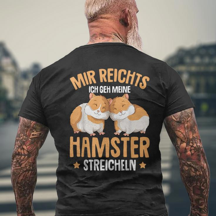 Children's Mir Reichts Ich Geh Meine Hamster Streicheln T-Shirt mit Rückendruck Geschenke für alte Männer