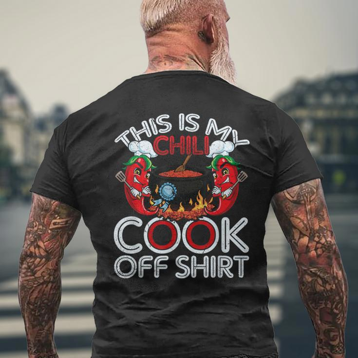 This Is My Chili Cook Off Mexican Food Cinco De Mayo Men's T-shirt Back Print Gifts for Old Men
