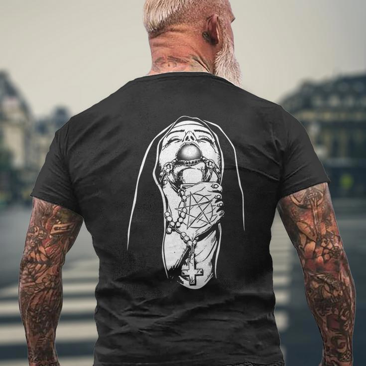 Choked Up Nun Men's T-shirt Back Print Gifts for Old Men