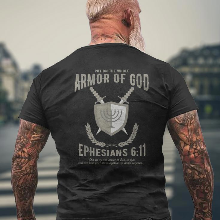 Christian Put On The Whole Armor Of God Women Men's T-shirt Back Print Gifts for Old Men