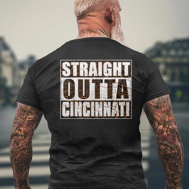 Cincinnati Straight Outta Cincinnati Hometown Pride Men's T-shirt Back Print Gifts for Old Men