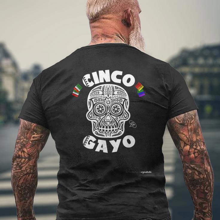 Cinco De Gayo Mayo Gay Pride Lgbt Skull Party Lesbian Men's T-shirt Back Print Gifts for Old Men