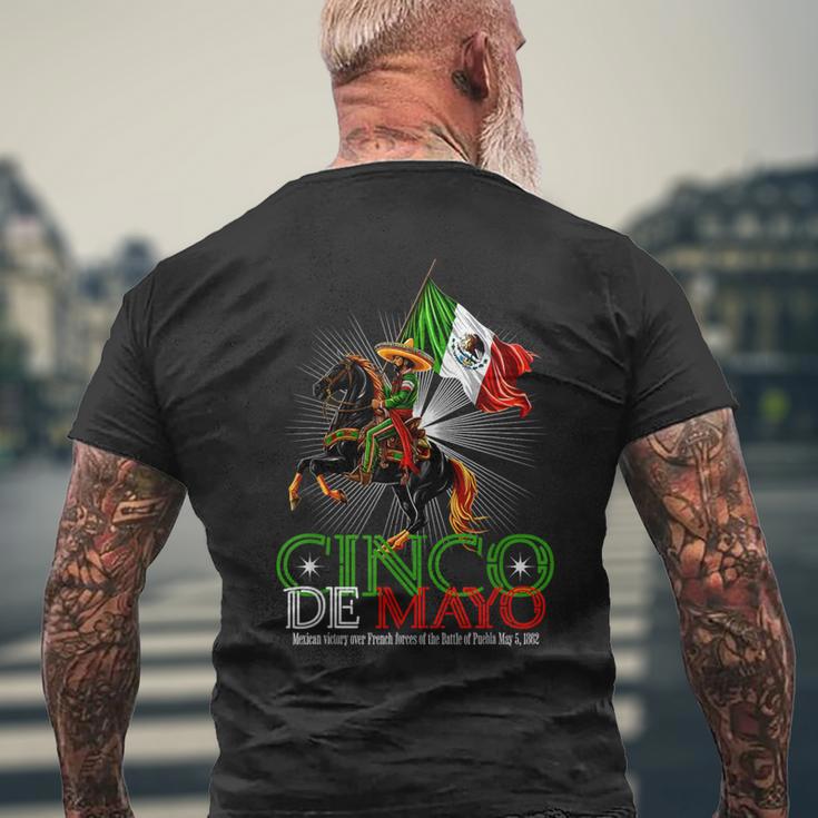 Cinco De Mayo Battle Of Puebla May 5 1862 Mexican Men's T-shirt Back Print Gifts for Old Men