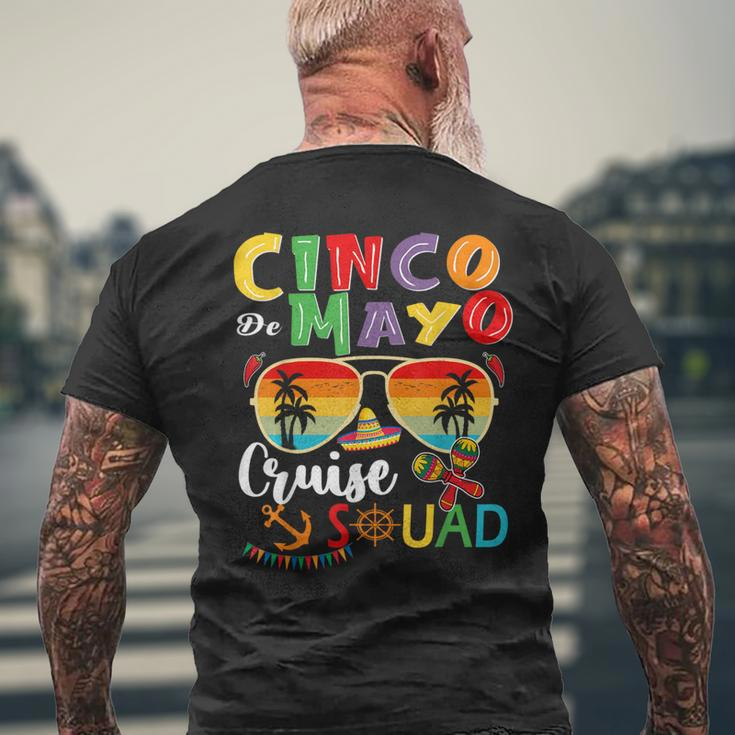 Cinco De Mayo Cruise Squad 2024 Summer Vacation Men's T-shirt Back Print Gifts for Old Men