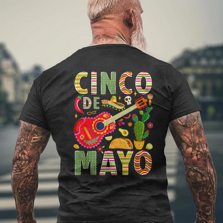 Cinco De Mayo Mexican Fiesta Celebrate 5 De Mayo May 5 Party Men's T-shirt Back Print Gifts for Old Men