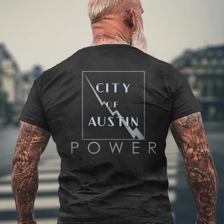 City Of Austin Power Men's T-shirt Back Print Gifts for Old Men