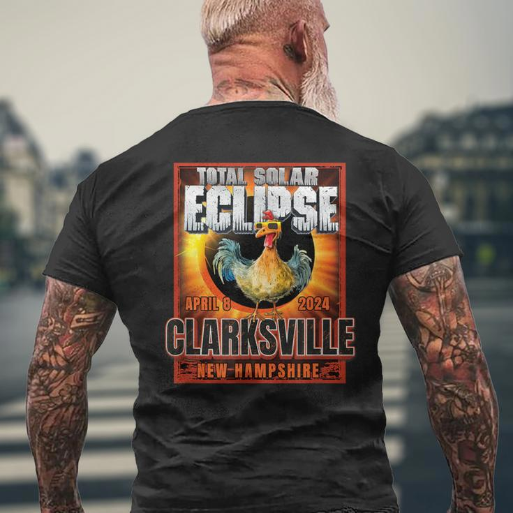 Clarksville New Hampshire Total Solar Eclipse Chicken Men's T-shirt Back Print Gifts for Old Men