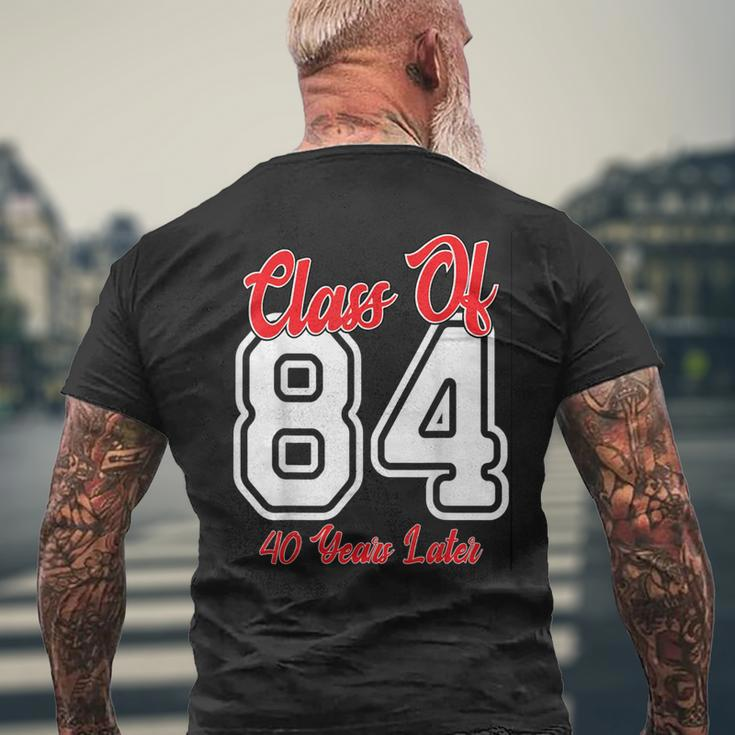 Class Of 1984 40Th Reunion High School College Graduation Men's T-shirt Back Print Gifts for Old Men