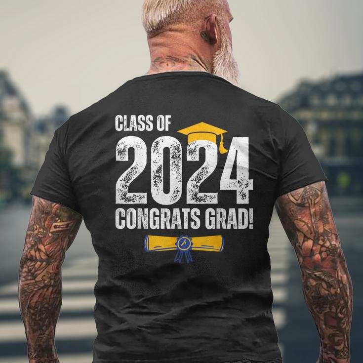 Class Of 2024 Congrats Grad Graduate Congratulations Senior Men's T-shirt Back Print Gifts for Old Men
