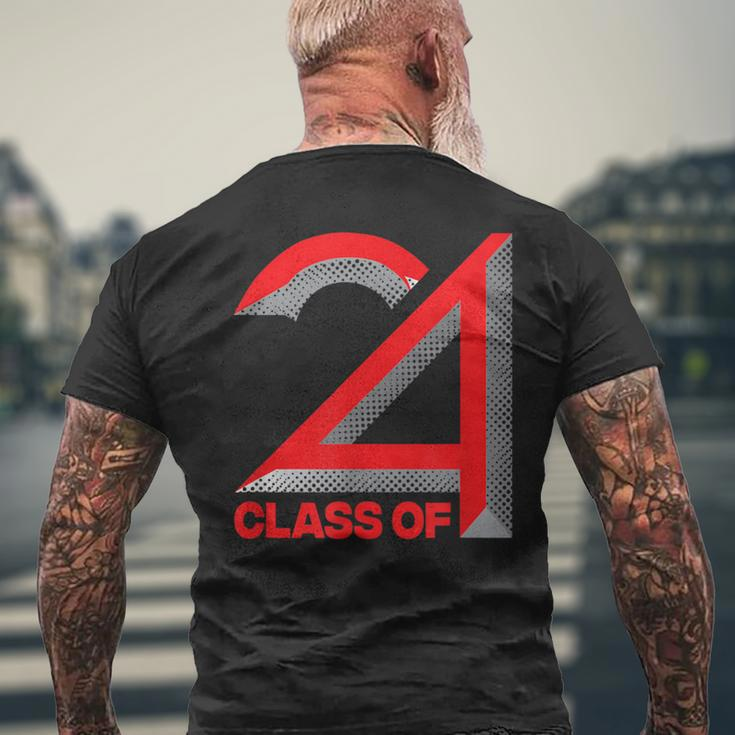 Class Of 2024 Graduation Senior High School College Men's T-shirt Back Print Gifts for Old Men
