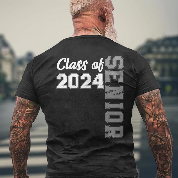 Class Of 2024 Senior 24 High School Graduation Party Men's T-shirt Back Print Gifts for Old Men