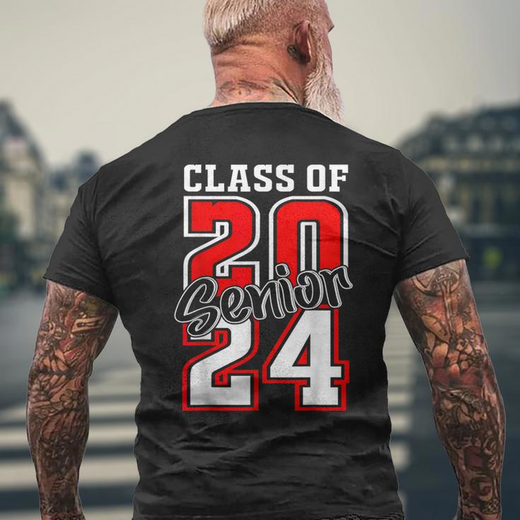 Class Of 2024 Senior 24 High School Graduation Party Men's T-shirt Back Print Gifts for Old Men