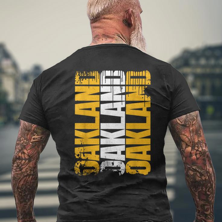 Classic Oakland Usa City Pride Grunge Oakland Men's T-shirt Back Print Gifts for Old Men