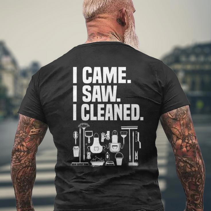 Cleaning House Cleaner And Housekeeper Men's T-shirt Back Print Gifts for Old Men