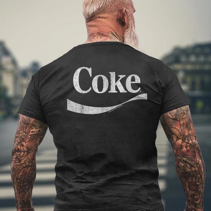 Coca-Cola Distressed Original Logo T-Shirt mit Rückendruck Geschenke für alte Männer