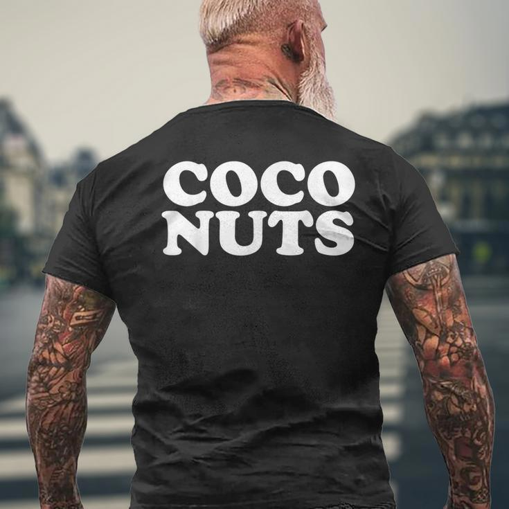 Coco Nuts Novelty Coconuts Men's T-shirt Back Print Gifts for Old Men