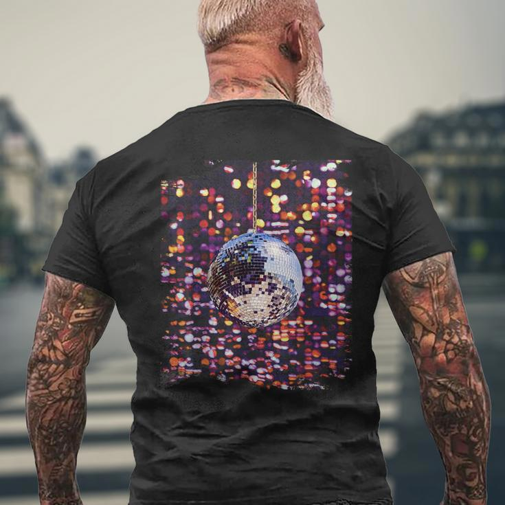 Colorful Disco Ball Retro Vintage Club 70S Men's T-shirt Back Print Gifts for Old Men