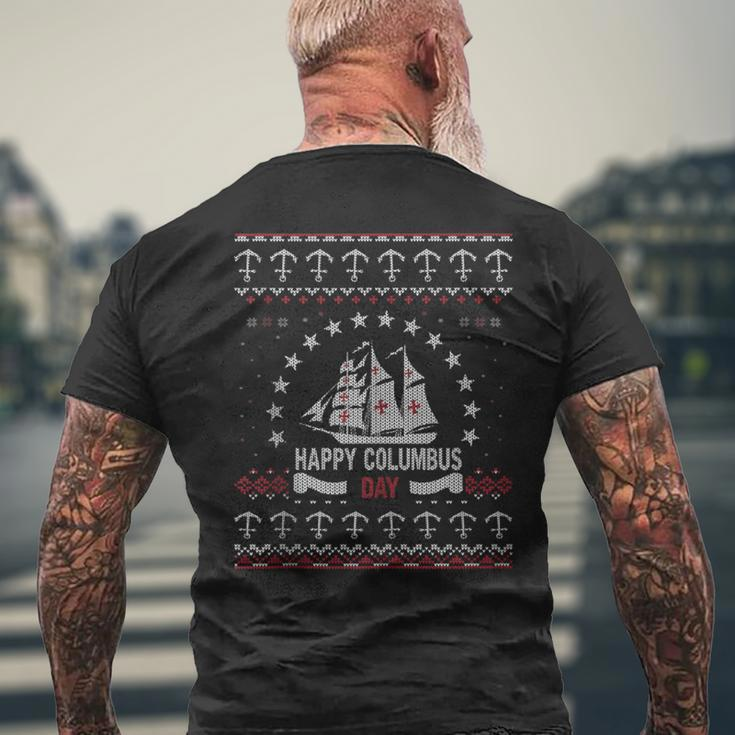 Columbus Day Italian Heritage And American Holiday Men's T-shirt Back Print Gifts for Old Men
