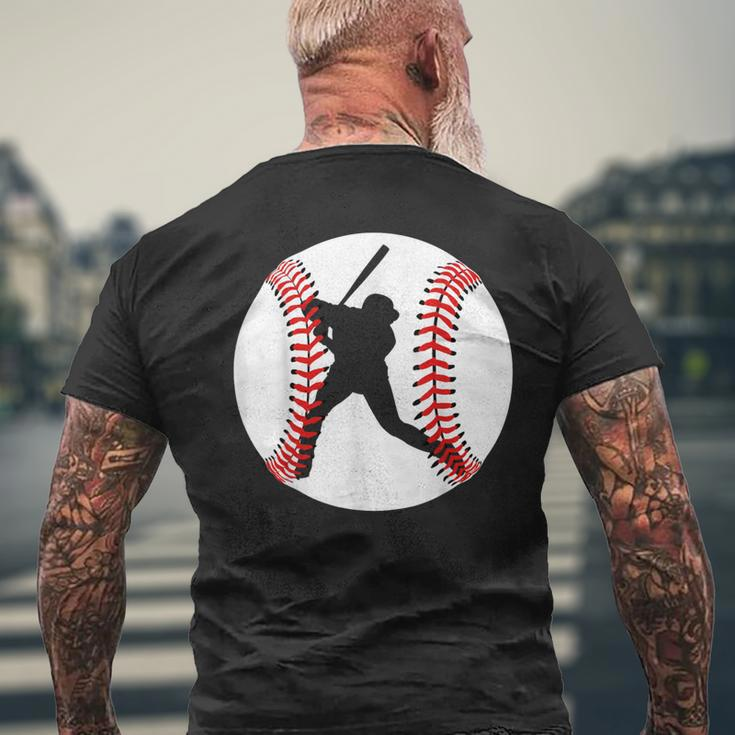 Cool Baseball Player Men's T-shirt Back Print Gifts for Old Men