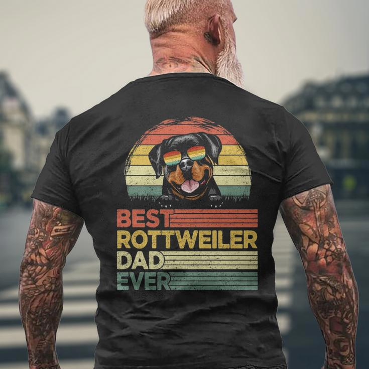 Cool Best Rottweiler Dad Ever Father's Day Men's T-shirt Back Print Gifts for Old Men