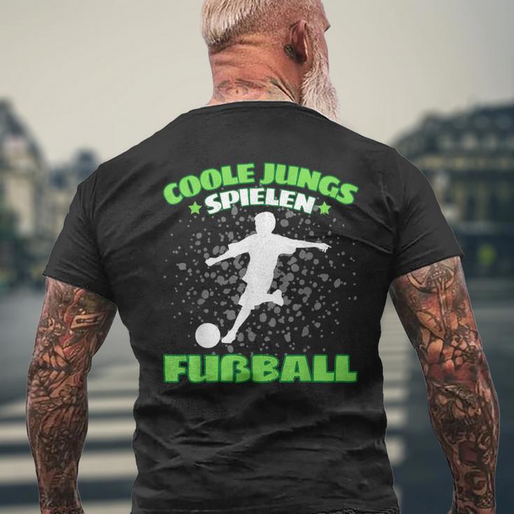 Cool Boys Spielen Fußball Football T-Shirt mit Rückendruck Geschenke für alte Männer