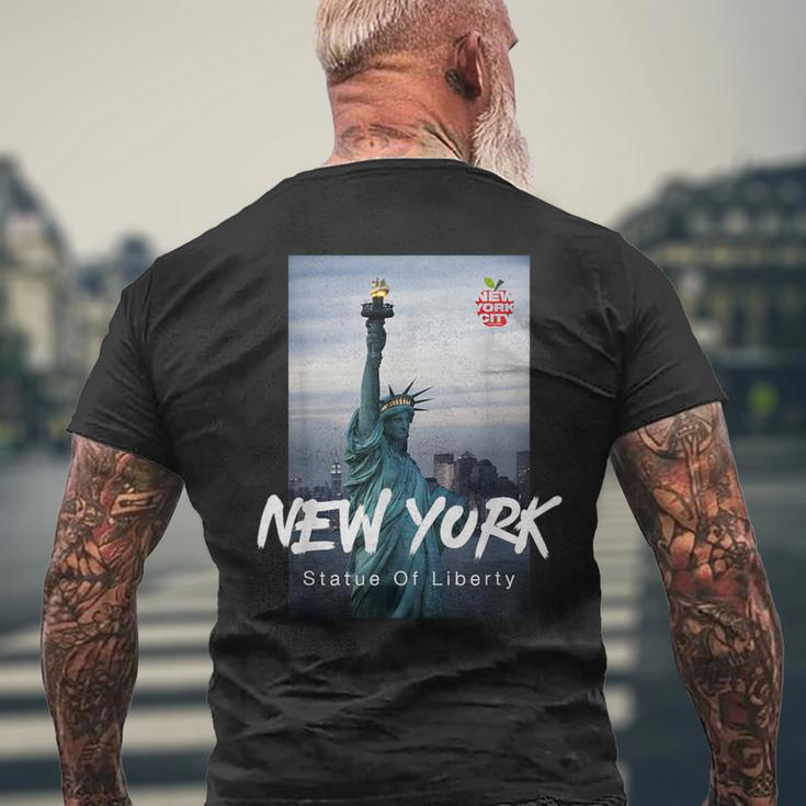 Cool New York City Statue Of LibertyNew York City Men's T-shirt Back Print Gifts for Old Men