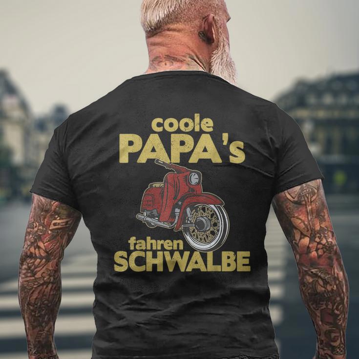 Cool Papas Fahren Schwalbe Kr51 Simson Ddr Moped T-Shirt mit Rückendruck Geschenke für alte Männer