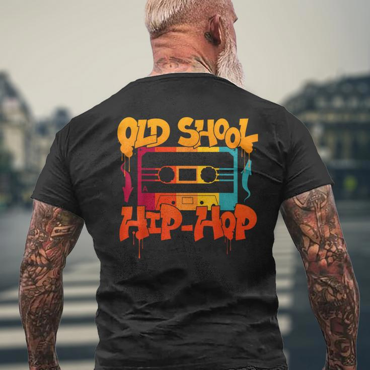 Cool Retro Old School Hip Hop 80S 90S Costume Cassette T-Shirt mit Rückendruck Geschenke für alte Männer