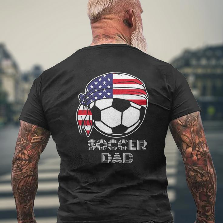 Cool Soccer Dad Jersey Parents Of American Soccer Players Mens Back Print T-shirt Gifts for Old Men