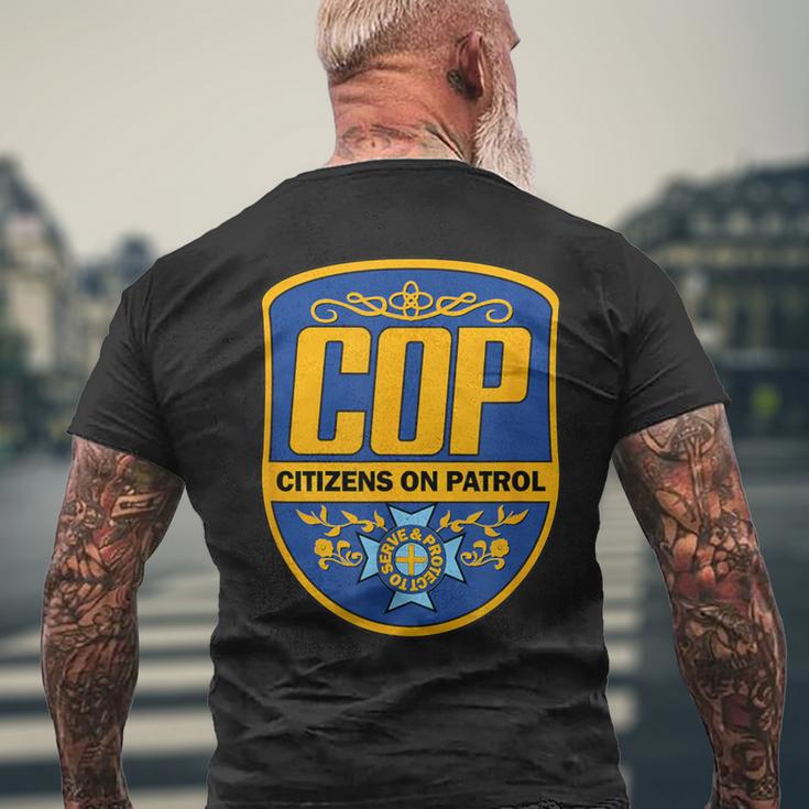 Cop Citizens On Patrol Classic Logo Police Parody Men's T-shirt Back Print Gifts for Old Men