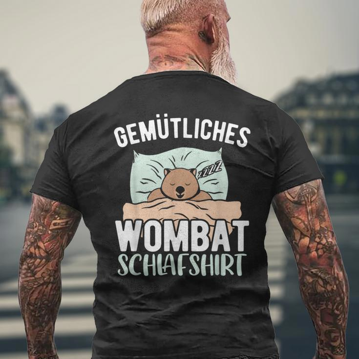 Cosy Wombat Sleep Wombat T-Shirt mit Rückendruck Geschenke für alte Männer