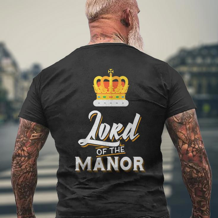 Couple For Him And Her Lord Of The Manor Men's T-shirt Back Print Gifts for Old Men