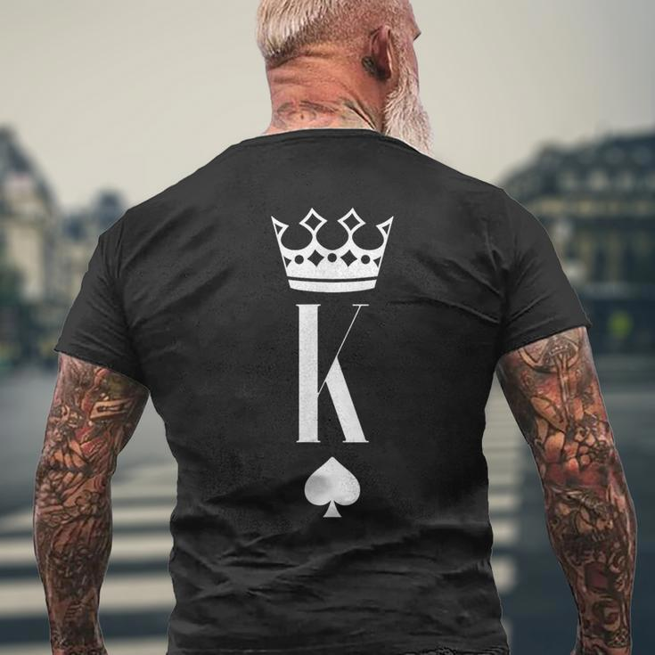 Couple Matching His And Her For King Of Spade Men's T-shirt Back Print Gifts for Old Men