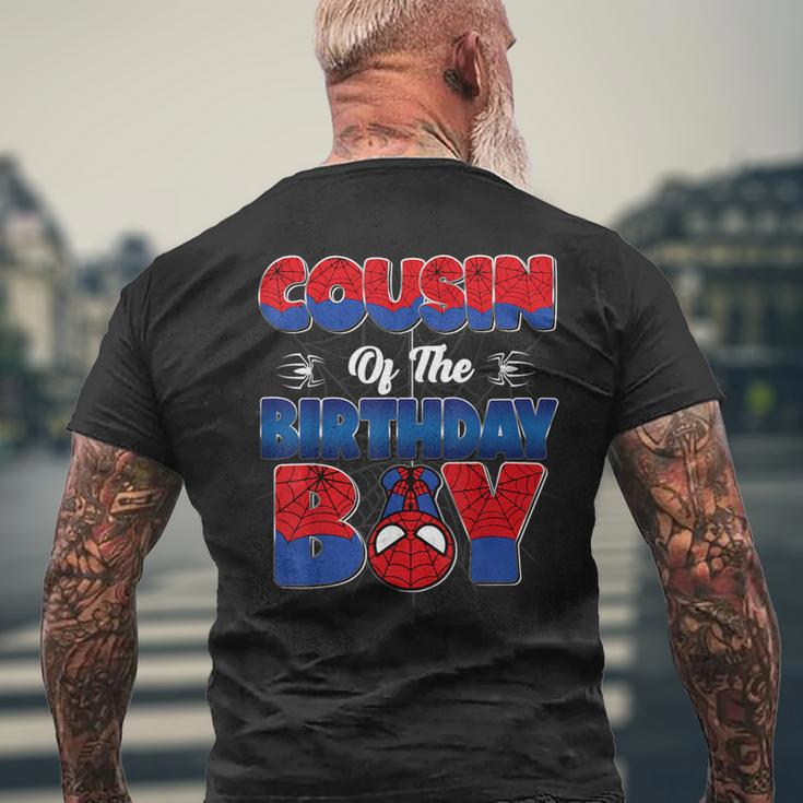 Cousin Of The Birthday Boy Spider Family Matching Men's T-shirt Back Print Gifts for Old Men
